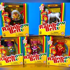 RAINBOW BRITE NWT 40TH ANNIVERSARY COLLECTIBLE FIGURES  BUNDLE OF 5 CHARACTERS